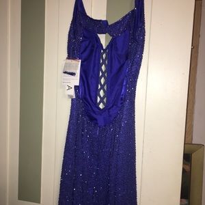 Blue prom dress